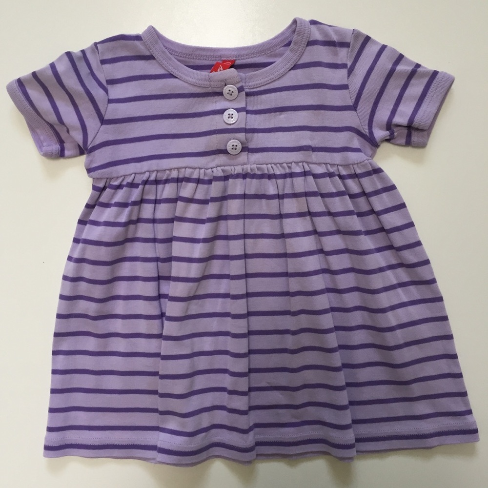 Hannah purple striped dress